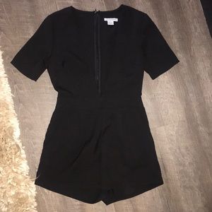Nordstrom Low v neck shorts romper